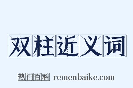 双柱近义词是什么意思的图片